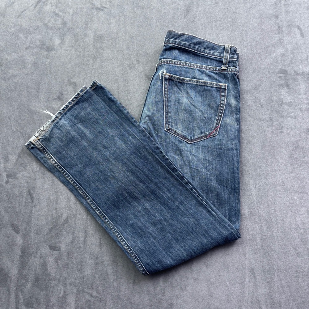 Banana Republic Mens Straight Leg Jeans Blue Denim Medium Wash 32x32 100% Cotton